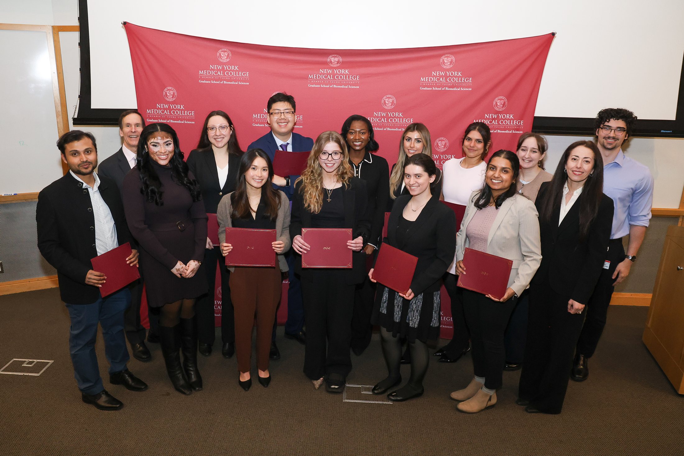 Graduate Student Research Forum award recipients and faculty